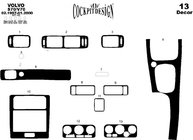 Volvo V70 1997–2000 Instrumentbordbeklædning Trælook foto 5