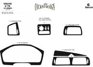 Volvo V70 2000–2007 Instrumentbordbeklædning (2000-2005) Trælook foto 2