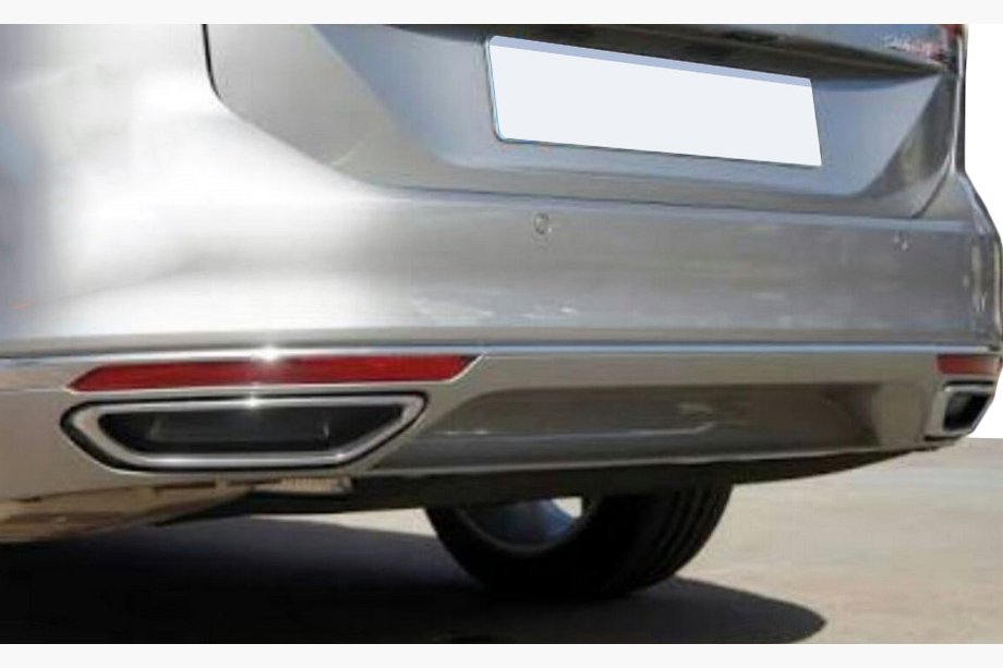 Volkswagen Passat B8 2015–2023 Udstødningsimitations-dæksler SD/SW (2015-2018, 2 stk., rustfrit stål) OmsaLine - italiensk rustfrit stål Foto 4