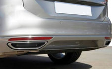 Volkswagen Passat B8 2015–2023 Udstødningsimitations-dæksler SD/SW (2015-2018, 2 stk., rustfrit stål) Carmos - Tyrkisk stål foto 4