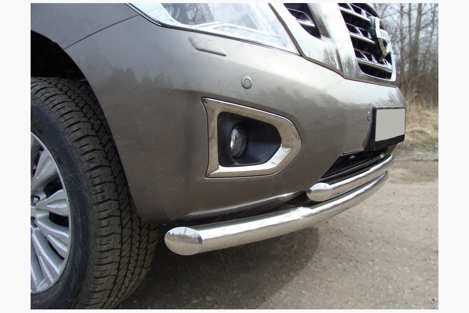 Ford Galaxy 1995–2006 Front dobbelt bullbar ST014 (rustfrit stål) Image