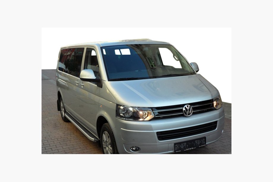 Volkswagen T5 2010–2015 Fullmond sidetrin (2 stk., alu) Kort akselafstand Image