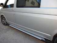 Volkswagen T5 2010–2015 Sidetrin X5-type (2 stk., aluminium) foto 1