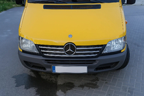 Mercedes Sprinter W901/902/903/904/905 1995–2006 Kromlister til kølergrillens kant (2002-2006, 5 dele, rustfrit stål) foto 3