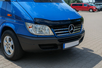 Mercedes Sprinter W901/902/903/904/905 1995–2006 Kromlister til kølergrillens kant (2002-2006, 5 dele, rustfrit stål) foto 1