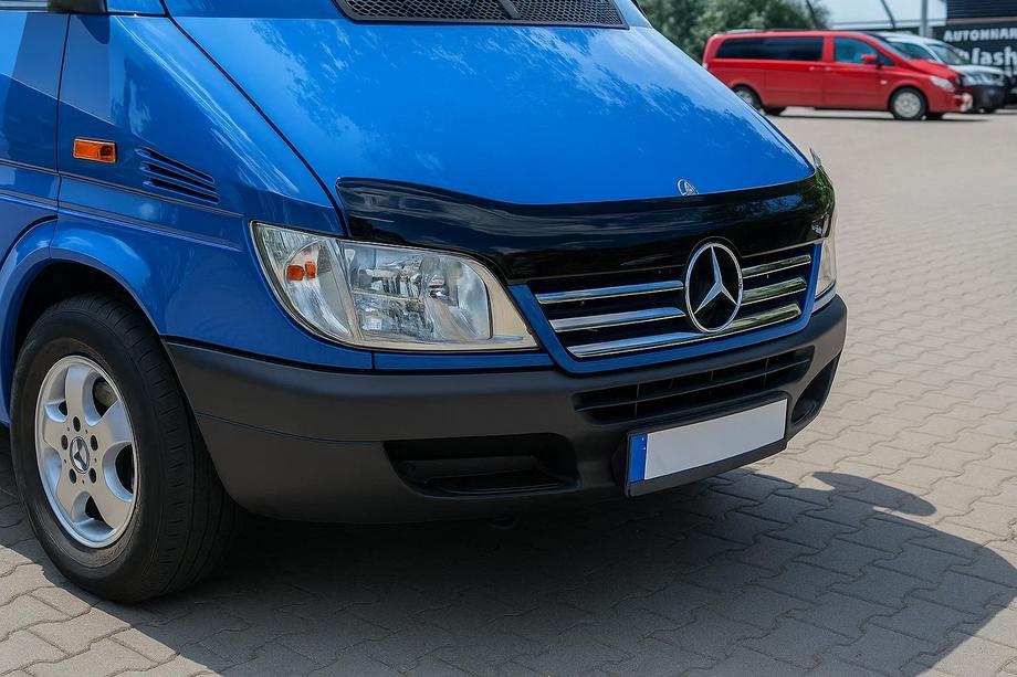 Mercedes Sprinter W901/902/903/904/905 1995–2006 Kromlister til kølergrillens kant (2002-2006, 5 dele, rustfrit stål) Image