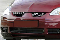 Mitsubishi Colt 2004–2012 Kromlister til kølergrill (24 stk., rustfrit stål) foto 1