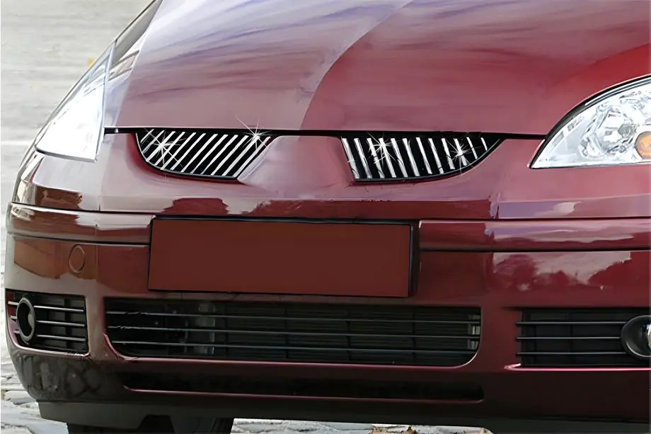 Mitsubishi Colt 2004–2012 Kromlister til kølergrill (24 stk., rustfrit stål) Image