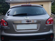 Nissan Qashqai 2007–2010 Liste over nummerplade (rustfrit stål) Uden knap, Carmos - tyrkisk stål foto 1