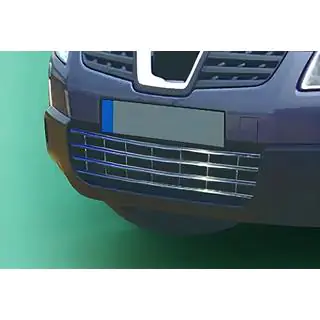 Kofangergrill i rustfrit stål Nissan Qashqai 2007–2010 foto 1