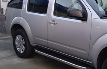 Nissan Pathfinder R51 2005–2014 Dørgrebsdæksler (2 stk., rustfrit stål) Med chip, OmsaLine - italiensk rustfrit stål foto 4