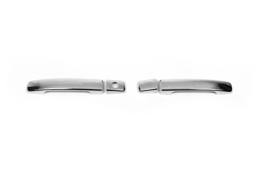 Nissan Pathfinder R51 2005–2014 Dørgrebsdæksler (2 stk., rustfrit stål) Uden chip, OmsaLine – italiensk rustfrit stål Foto 2