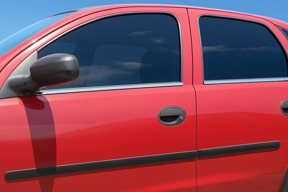 Opel Corsa C 2000–2006 Udvendige vindueslister (4 stk., rustfrit stål) Image
