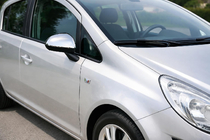 Opel Corsa D 2007–2014 Spejlkapper (2 stk., rustfrit stål) foto 1