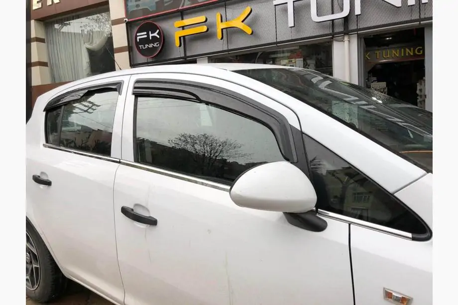 Opel Corsa D 2007–2014 Udvendige vindueslister i rustfrit stål (4 stk.) Image