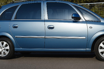 Opel Meriva 2002–2010 Dørlister (4 stk., rustfrit stål) foto 1