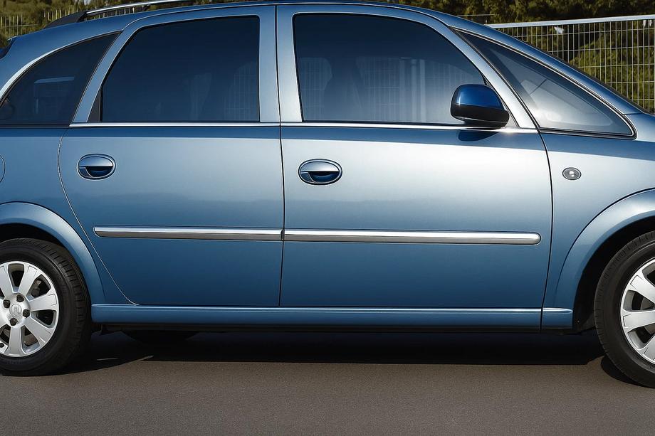 Opel Meriva 2002–2010 Udvendige vindueslister i rustfrit stål (4 stk.) Foto 2