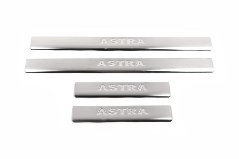 Opel Astra G Classic 1998–2012 Omsa dørtrinslister (rustfrit stål) Foto 4