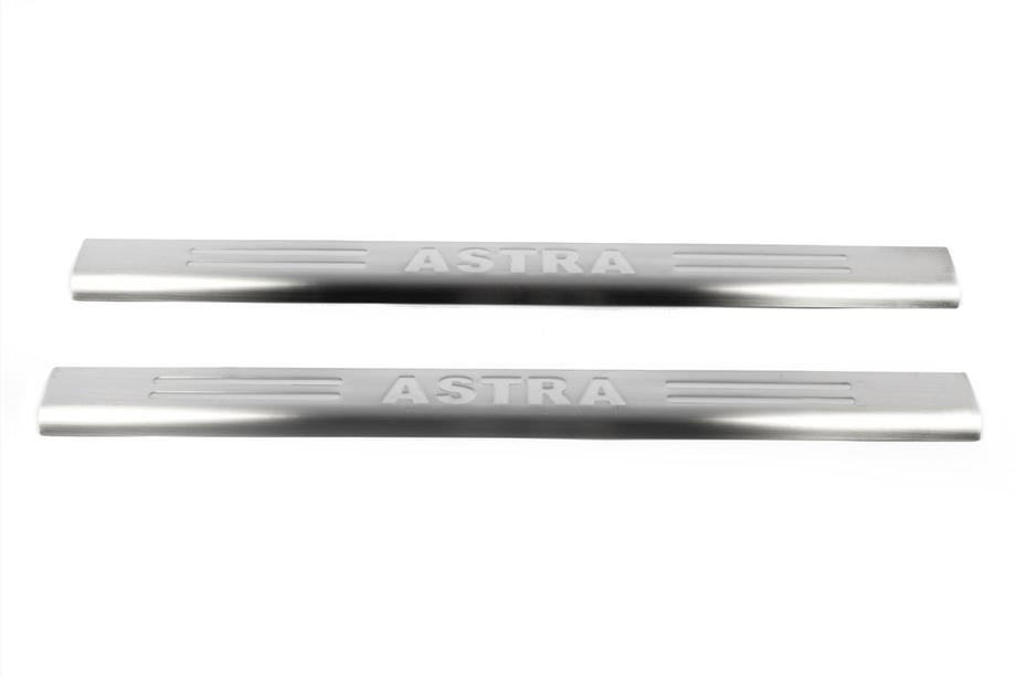 Opel Astra G Classic 1998–2012 Omsa dørtrinslister (rustfrit stål) Foto 2