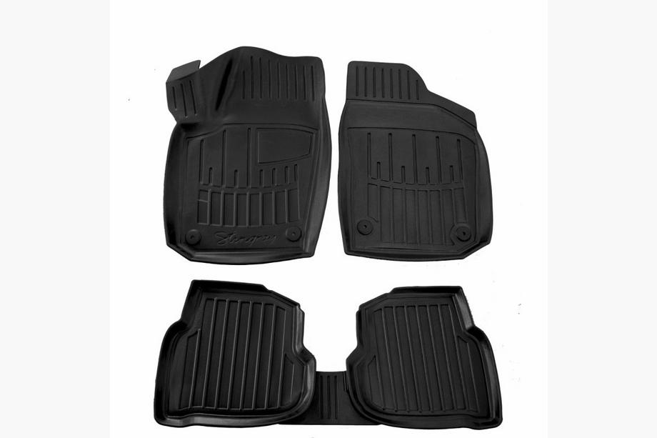 Volkswagen Polo 2010–2017 Stingray 3D (SD) bilmåtter (sæt med 5, polyurethan) Image