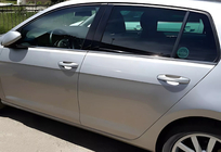 Volkswagen Golf 7/E-Golf 2012–2020 Nedre vindueslister Black Chrome (4 stk., rustfrit stål) foto 1
