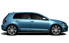 Volkswagen Golf 7/E-Golf 2012–2020 Nedre vindueslister Black Chrome (4 stk., rustfrit stål) foto 3