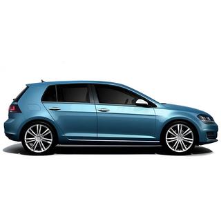 Nedre vindueslister Black Chrome (4 stk., rustfrit stål) Volkswagen Golf 7/E-Golf 2012–2020 foto 3