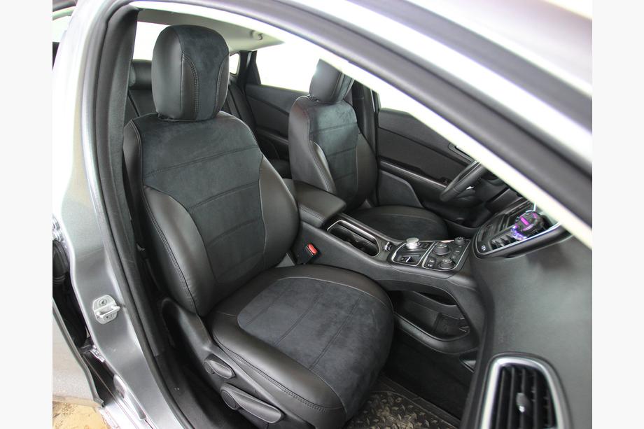 Chrysler 200 II 2014–2017 Sædeovertræk i økolæder+stof+Alcantara Antara A001 (komplet kabinesæt) Image