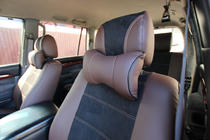 Toyota Land Cruiser Prado 120 2002–2009 Sædeovertræk i kunstlæder + stof + Alcantara Antara A088 (komplet kabine) foto 5
