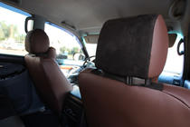 Toyota Land Cruiser Prado 120 2002–2009 Sædeovertræk i kunstlæder + stof + Alcantara Antara A088 (komplet kabine) foto 19