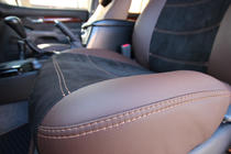 Toyota Land Cruiser Prado 120 2002–2009 Sædeovertræk i kunstlæder + stof + Alcantara Antara A088 (komplet kabine) foto 21
