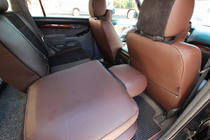 Toyota Land Cruiser Prado 120 2002–2009 Sædeovertræk i kunstlæder + stof + Alcantara Antara A088 (komplet kabine) foto 20