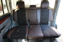 Toyota Land Cruiser Prado 120 2002–2009 Sædeovertræk i kunstlæder + stof + Alcantara Antara A088 (komplet kabine) foto 6