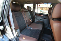 Toyota Land Cruiser Prado 120 2002–2009 Sædeovertræk i kunstlæder + stof + Alcantara Antara A088 (komplet kabine) foto 7