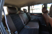Toyota Land Cruiser Prado 120 2002–2009 Sædeovertræk i kunstlæder + stof + Alcantara Antara A088 (komplet kabine) foto 8