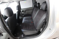 Renault Logan I 2005–2008 Sædeovertræk i økolæder+stof+Alcantara Antara A001 (komplet kabinesæt) foto 7