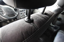 Renault Logan I 2005–2008 Sædeovertræk i økolæder+stof+Alcantara Antara A001 (komplet kabinesæt) foto 11