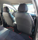 Hyundai Accent 2011–2017 Sædeovertræk i økolæder+stof+Alcantara Antara A001 (komplet kabinesæt) foto 7