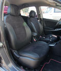 Hyundai Accent 2011–2017 Sædeovertræk i økolæder+stof+Alcantara Antara A001 (komplet kabinesæt) foto 1