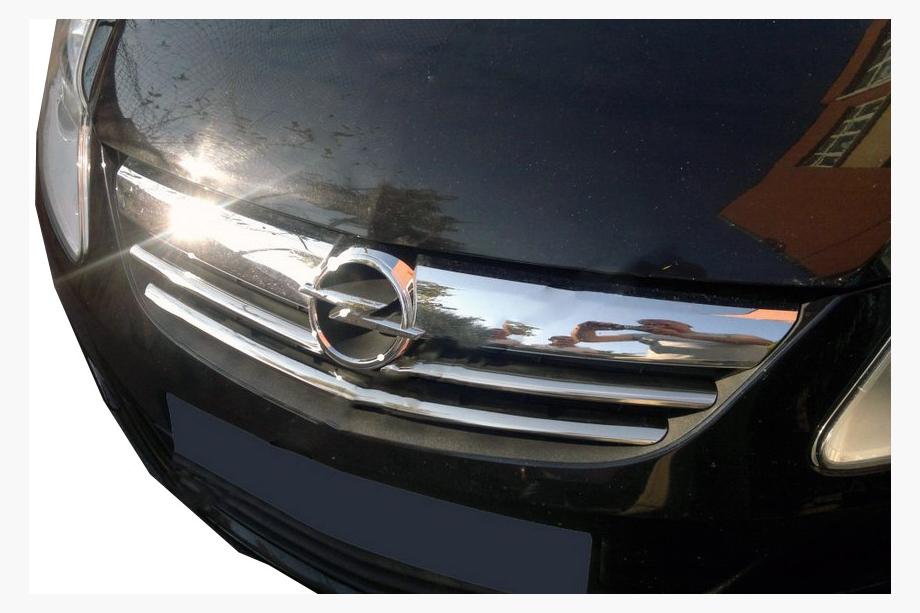 Opel Corsa D 2007–2014 Grillister (3 dele, rustfrit stål) Image