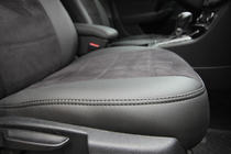 Volkswagen Passat B7 2012–2015 Sædeovertræk i økolæder+stof+Alcantara Antara A001 (komplet kabinesæt) foto 15