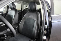 Audi A4 B8 2007–2015 Sædeovertræk i økolæder+stof+Alcantara Antara A001 (komplet kabinesæt) foto 6