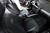 Audi A4 B8 2007–2015 Sædeovertræk i økolæder+stof+Alcantara Antara A001 (komplet kabinesæt) foto 8