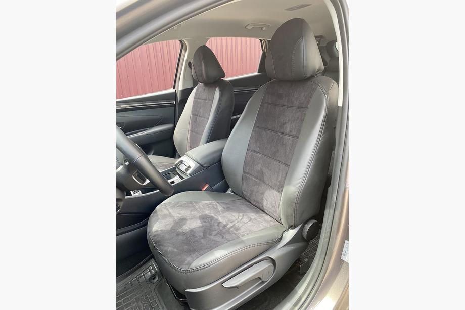 Hyundai Tucson NX4 2021– Sædeovertræk i økolæder+stof+Alcantara Antara A001 (komplet kabinesæt) Image