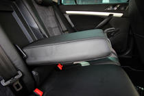Skoda Octavia II A5 2006–2010 Sædeovertræk i økolæder+stof+Alcantara Antara A001 (komplet kabinesæt) foto 11