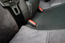 Skoda Octavia II A5 2006–2010 Sædeovertræk i økolæder+stof+Alcantara Antara A001 (komplet kabinesæt) foto 12