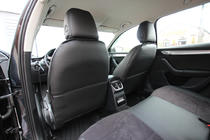 Skoda Octavia III A7 2013–2019 Sædeovertræk i økolæder+stof+Alcantara Antara A001 (komplet kabinesæt) foto 14