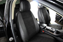 Ford Fusion 2012–2020 Sædeovertræk i økolæder+stof+Alcantara Antara A001 (komplet kabinesæt) foto 7