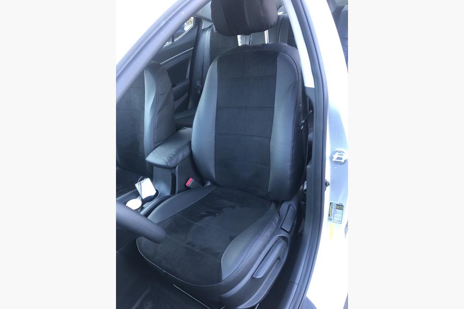 Hyundai Elantra (AD) 2015–2020 Sædeovertræk i økolæder+stof+Alcantara Antara A001 (komplet kabinesæt) Image