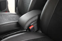 Volkswagen Touran 2003–2010 Sædeovertræk i økolæder+stof+Alcantara Antara A001 (komplet kabinesæt) foto 9